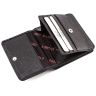 Маленький чорний гаманець з фактурної шкіри KARYA (1106-45) - 2