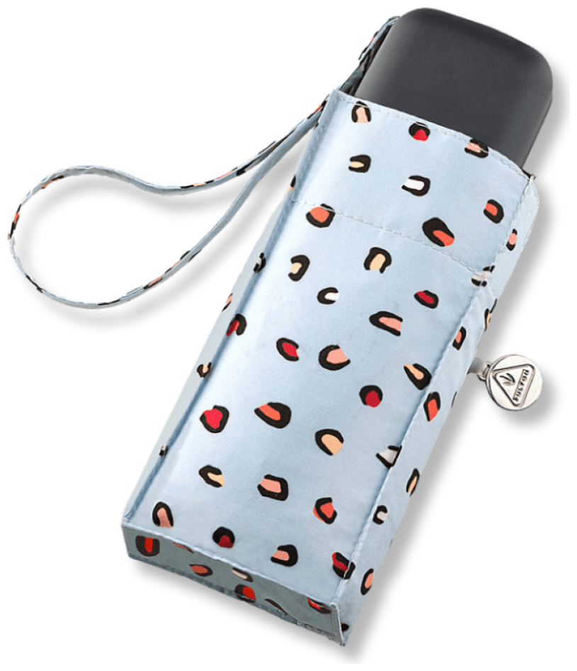 Женский мини зонт Fulton L501 Tiny-2 Ditsy Leopard (механический, складной, с леопардовым принтом) 107943 modnotak фото №5