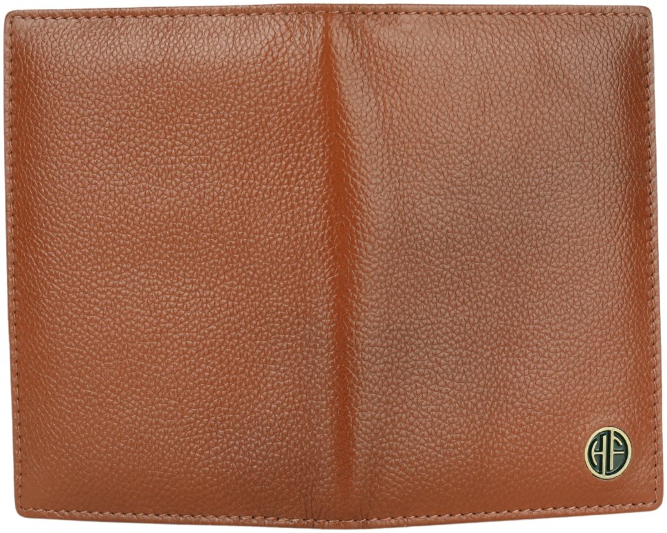 Кожаная обложка для паспорта с отделением для карточек Hammonds Flycatcher PH602 рыжего цвета 108043 modnotak фото №4