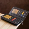 Большое мужское клачт-портмоне из натуральной кожи черного цвета ST Leather 108543 modnotak фото - 7