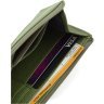 Тонкий жіночий гаманець оливкового кольору з натуральної шкіри Marco Coverna 68643 - 7