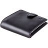 Маленькое мужское портмоне из натуральной кожи черного цвета без монетницы Visconti Massa 68943 - 8