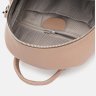 Бежевый женский рюкзак-сумка из натуральной кожи Ricco Grande (59143) - 5