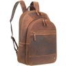 Светло-коричневый рюкзак из винтажной кожи с отделением для ноутбука Visconti Tank 69143 - 6