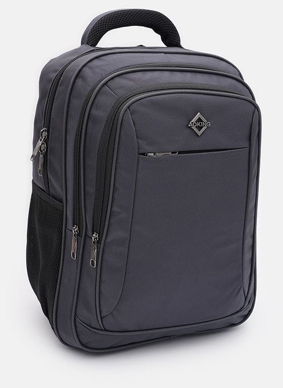 Повседневный мужской рюкзак из прочного текстиля Aoking 89143 Серый фото №2 Повседневный мужской рюкзак из прочного текстиля Aoking 89143 Серый modnotak фото №2