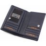 Шкіряний гаманець темно-синього кольору зі шкіри з вираженою фактурою Tony Bellucci (12468) - 6
