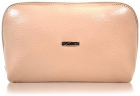 Пудровая женская косметичка из фактурной кожи на змейке Desisan 79943