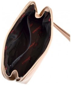 Пудровая женская косметичка из фактурной кожи на змейке Desisan 79943