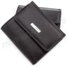 Маленький чорний гаманець з гладкої шкіри KARYA (1066-1) - 1