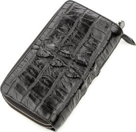 Чоловік клатч чорного кольору зі шкіри крокодила CROCODILE LEATHER (024-18570)