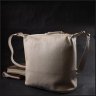 Молочная женская сумка среднего размера из фактурной кожи с одной лямкой Vintage 2422307 - 7