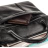 Черная мужская сумка под документы не нетбук из натуральной кожи SHVIGEL (15306) - 4
