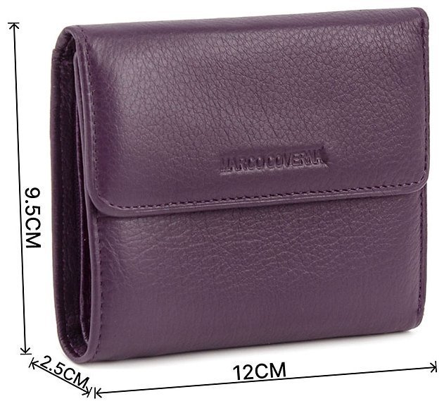 Фіолетовий маленький гаманець з монетницьою Marco Coverna (17107) modnotak фото №3