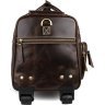 Шкіряна дорожня сумка на колесах коричневого кольору VINTAGE STYLE (14253) - 7