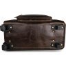 Кожаная дорожная сумка на колесах коричневого цвета VINTAGE STYLE (14253) - 8