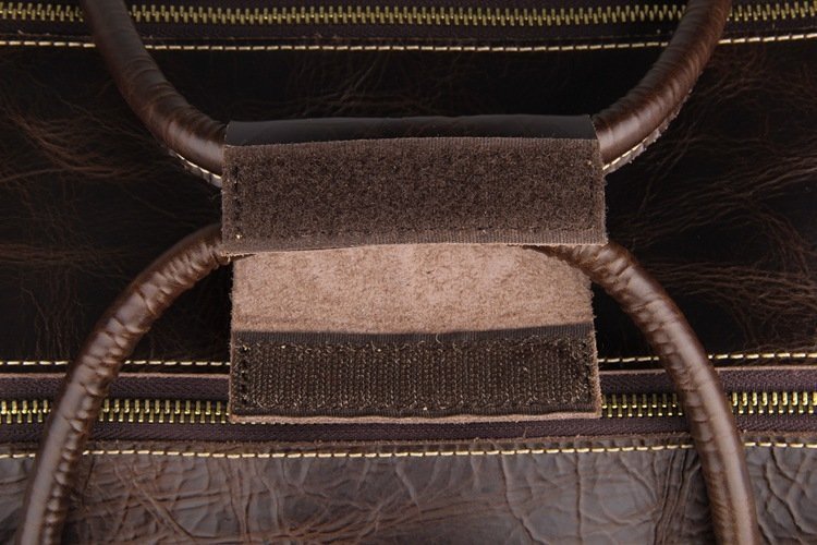 Кожаная дорожная сумка на колесах коричневого цвета VINTAGE STYLE (14253)