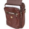 Повсякденне чоловіче компактна сумка рюкзак з натуральної шкіри VINTAGE STYLE (14417) - 7