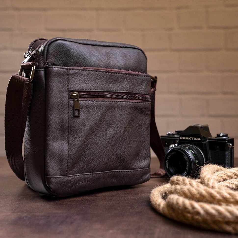 Недорогая повседневная сумка планшет из натуральной кожи VINTAGE STYLE (14746) modnotak фото №3