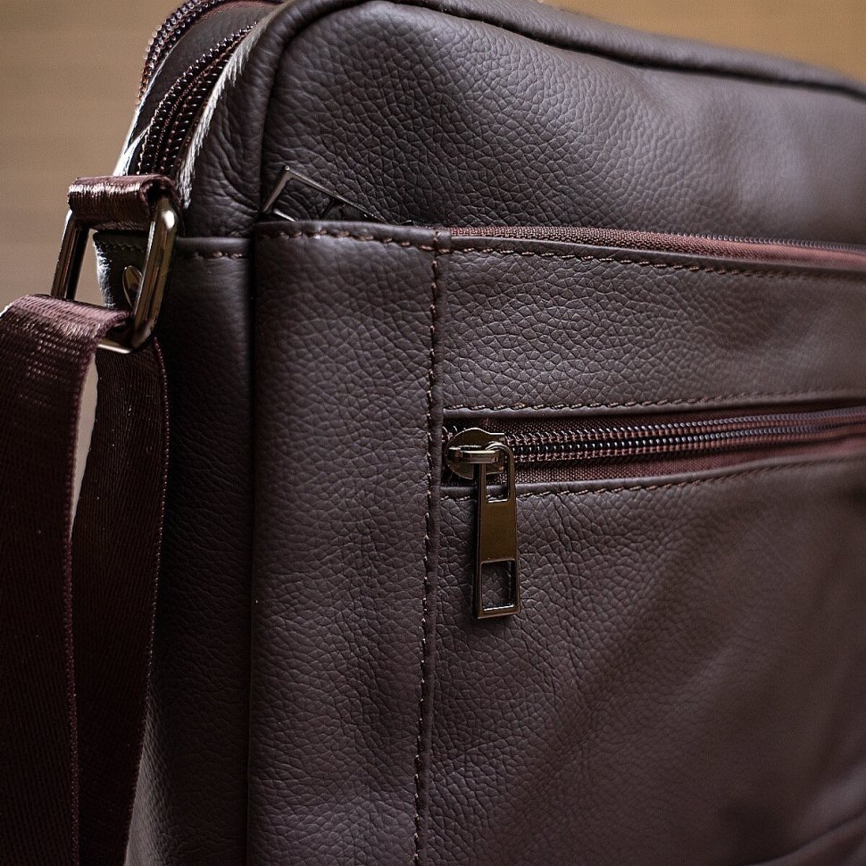 Недорогая повседневная сумка планшет из натуральной кожи VINTAGE STYLE (14746) modnotak фото №5