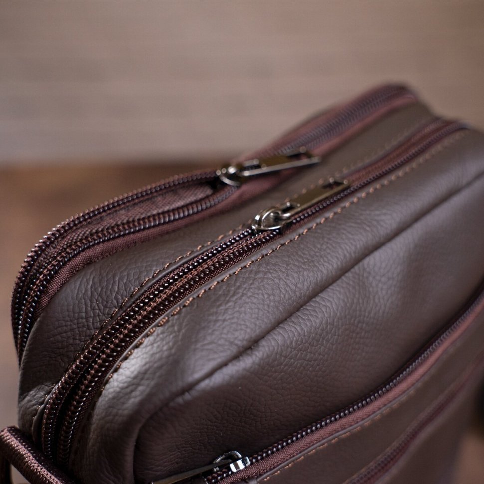 Недорогая повседневная сумка планшет из натуральной кожи VINTAGE STYLE (14746) modnotak фото №6