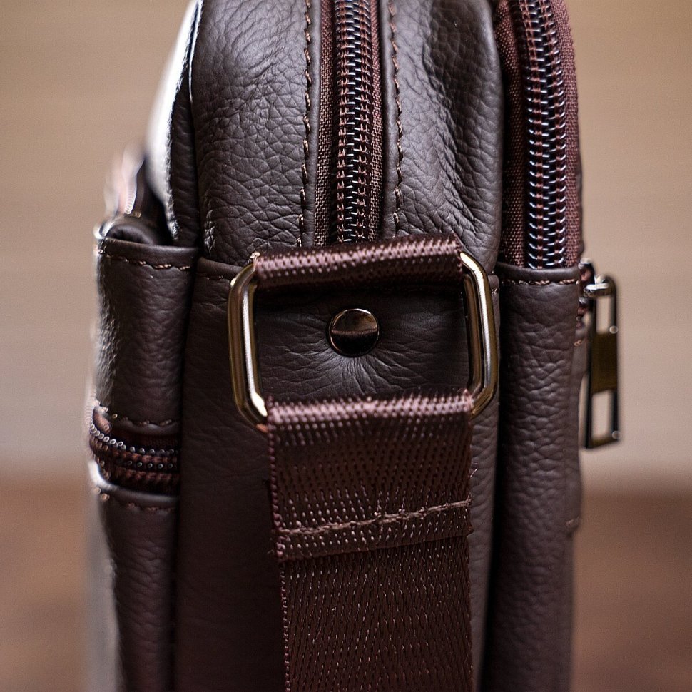 Недорогая повседневная сумка планшет из натуральной кожи VINTAGE STYLE (14746) modnotak фото №7