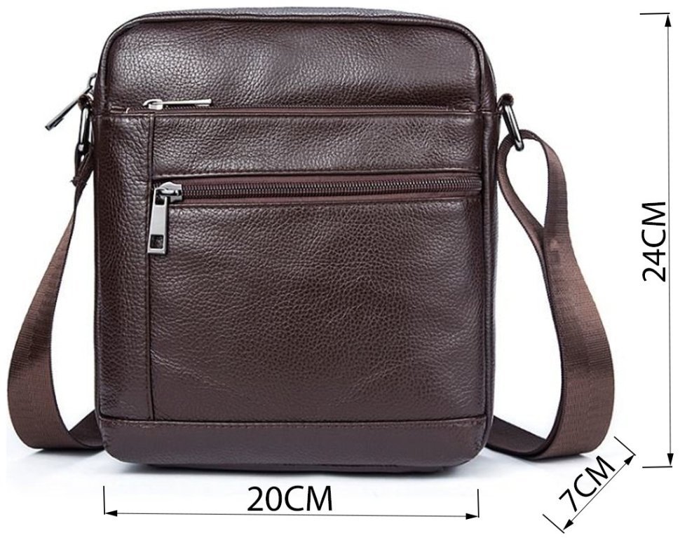 Недорогая повседневная сумка планшет из натуральной кожи VINTAGE STYLE (14746) modnotak фото №8