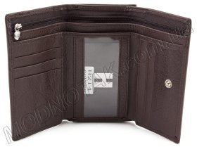 Компактний жіночий шкіряний гаманець на кнопці H - Leather Accessories (17994)