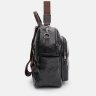 Женский городской рюкзак-сумка из экокожи в черном цвете Monsen 71844 - 3