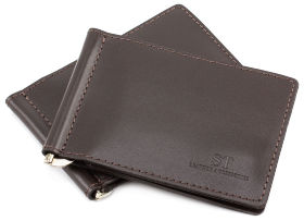 Небольшой зажим для денег из кожи ST Leather (16864)