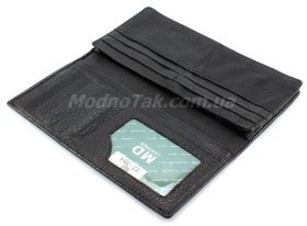 Деловой кожаный купюрник под банкноты и кредитные карточки MD Leather Collection (18075)