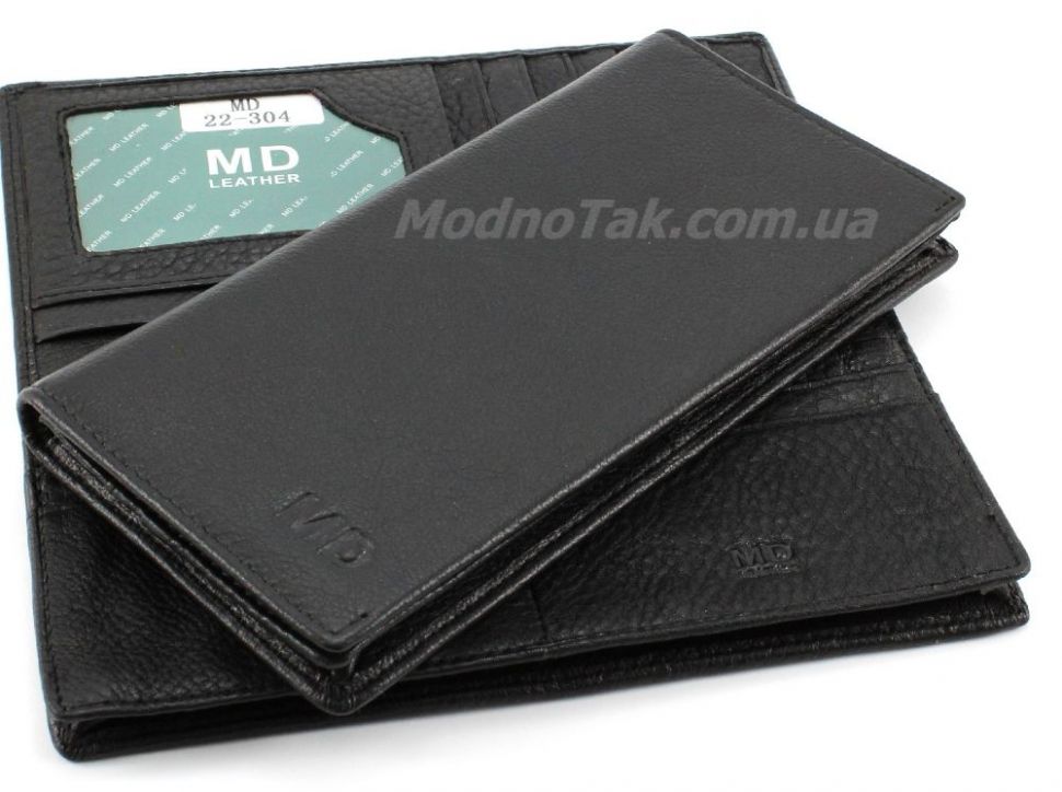 Деловой кожаный купюрник под банкноты и кредитные карточки MD Leather Collection (18075)