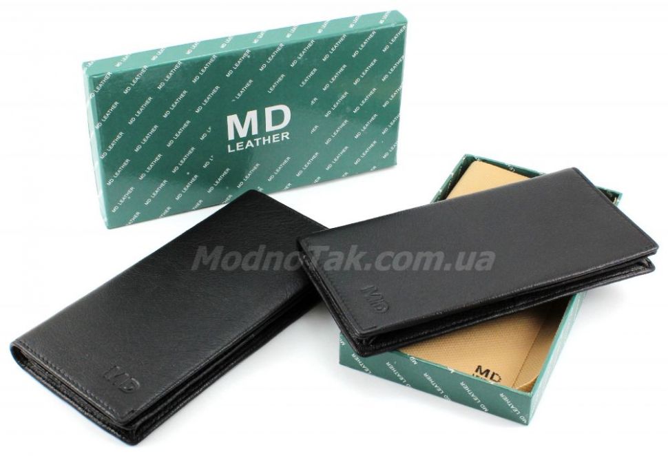 Деловой кожаный купюрник под банкноты и кредитные карточки MD Leather Collection (18075)