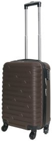 Маленький пластиковый чемодан в дорогу Costa Brava коричневого цвета Vip Collection 102444