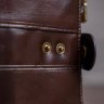 Темно-коричневый кожаный мужской кошелек со съемной цепочкой Vintage (14682) - 8