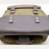 Повседневный рюкзак из парусины с кожаным клапаном TARWA (19753) - 9