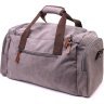 Дорожня сумка із якісного текстилю сірого кольору Vintage (2421238) - 2