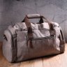 Дорожная сумка из качественного текстиля серого цвета Vintage (2421238) - 7