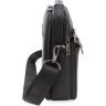 Многофункциональная кожаная мужская сумка-барсетка с ручкой – H.T. Leather (10224) - 2