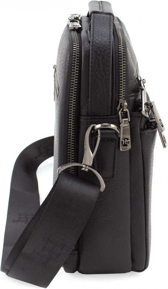 Багатофункціональна шкіряна чоловіча сумка-барсетка з ручкою – H.T. Leather (10224)