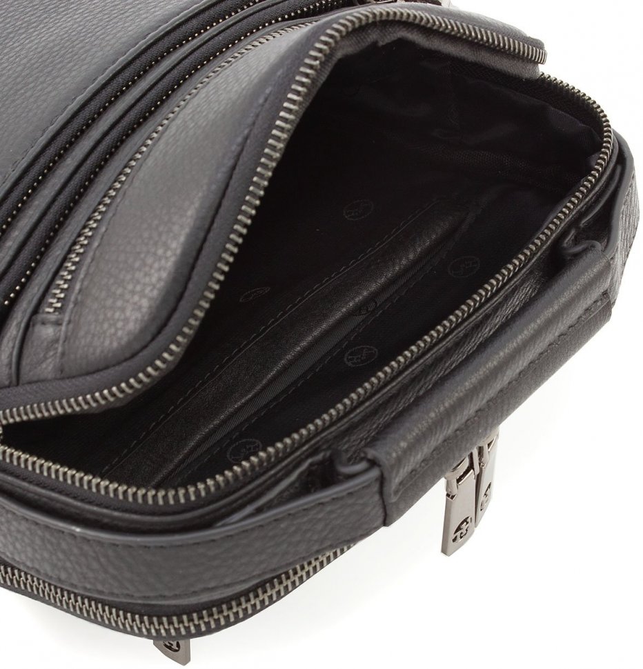 Многофункциональная кожаная мужская сумка-барсетка с ручкой – H.T. Leather (10224)