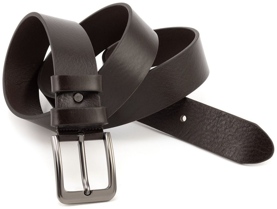 Универсальный классический кожаный мужсой ремень в темно-коричневом цвете Gherardini 40797 Италия фото №3 Универсальный классический кожаный мужсой ремень в темно-коричневом цвете Gherardini 40797 Италия modnotak фото №3