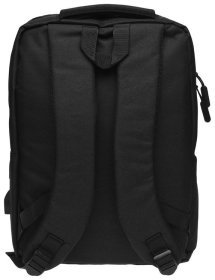 Черный мужской рюкзак из плотного текстиля с отсеком под ноутбук до 15 дюймов Remoid 73044