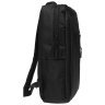 Чорний чоловічий рюкзак із щільного текстилю з відсіком під ноутбук до 15 дюймів Remoid 73044 - 3