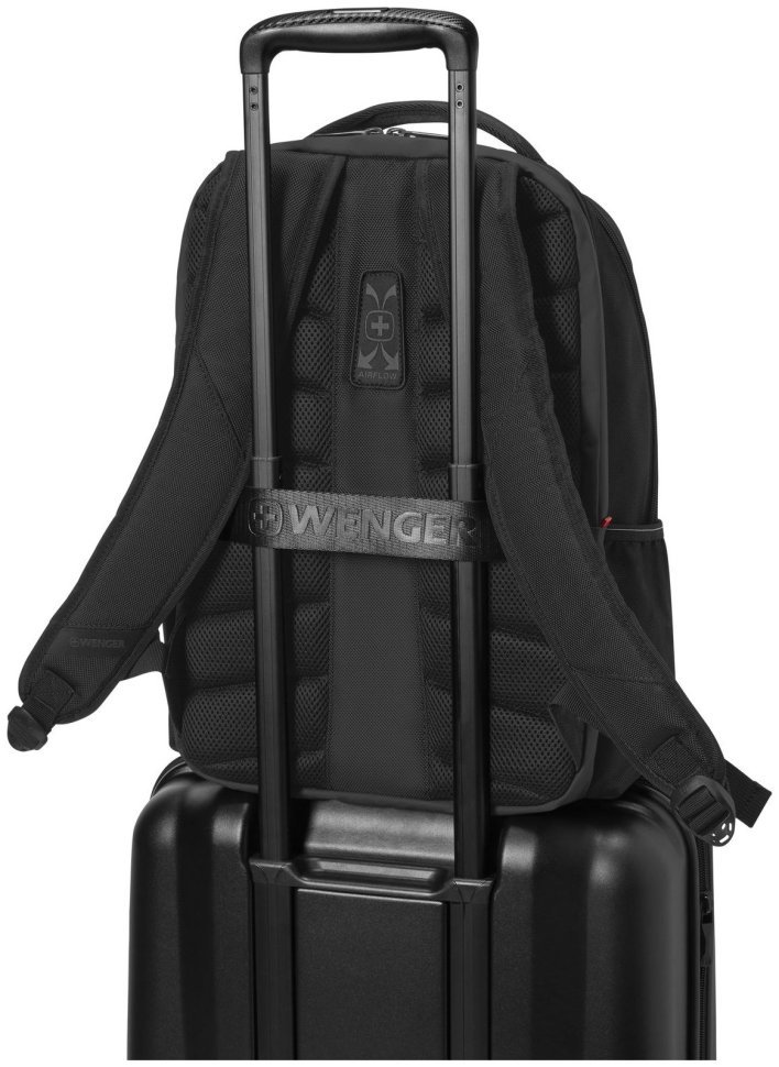 Функциональный повседневный рюкзак из полиэстера для ноутбука до 16" Wenger XE Resist черного цвета 103644 modnotak фото №6