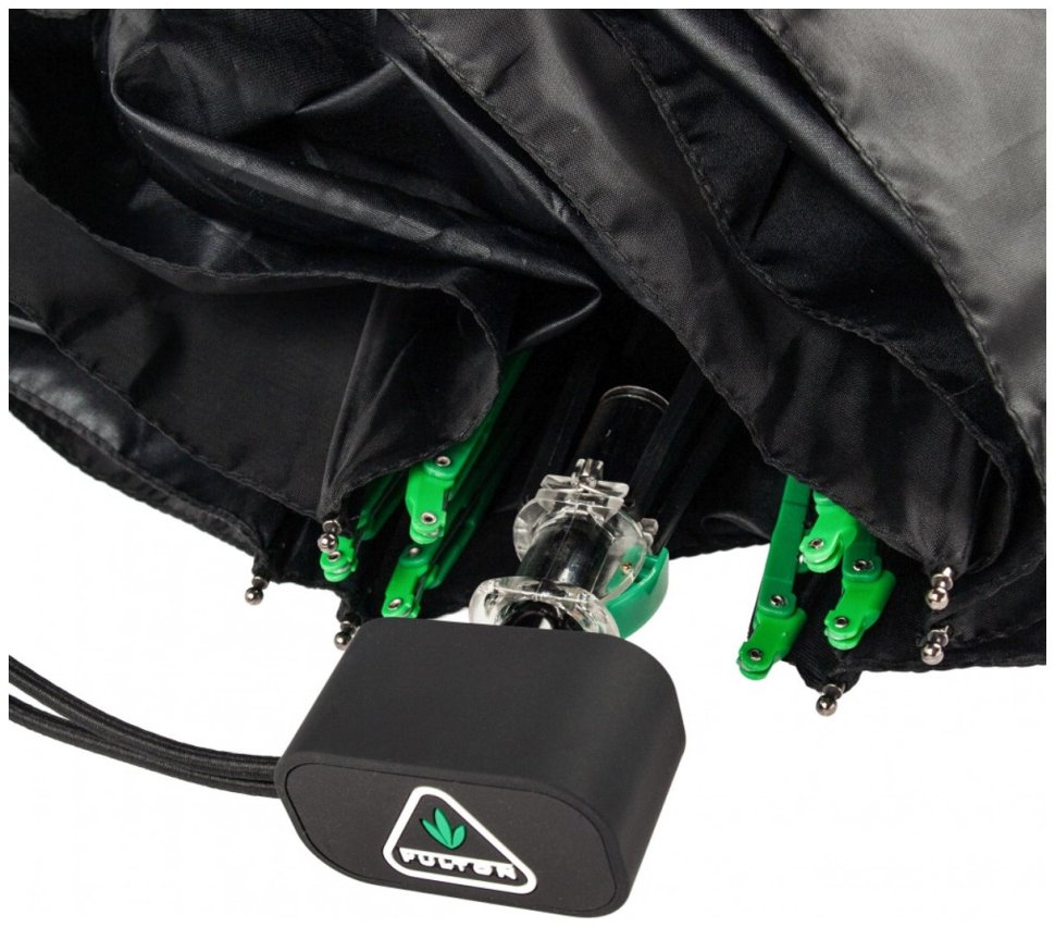 Мужской складной зонт Fulton Open&Close Storm-1 G843 Black (компактный, механика, черный) 93844 modnotak фото №7