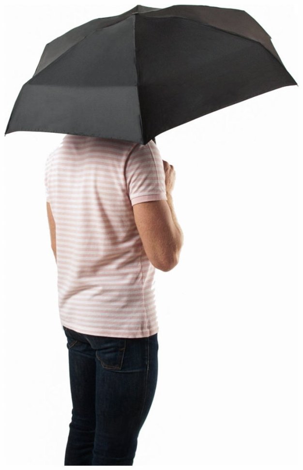 Мужской складной зонт Fulton Open&Close Storm-1 G843 Black (компактный, механика, черный) 93844 modnotak фото №10