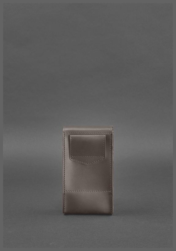 Невелика вертикальна сумка темно-бежевого кольору з натуральної шкіри BlankNote Mini (12809)