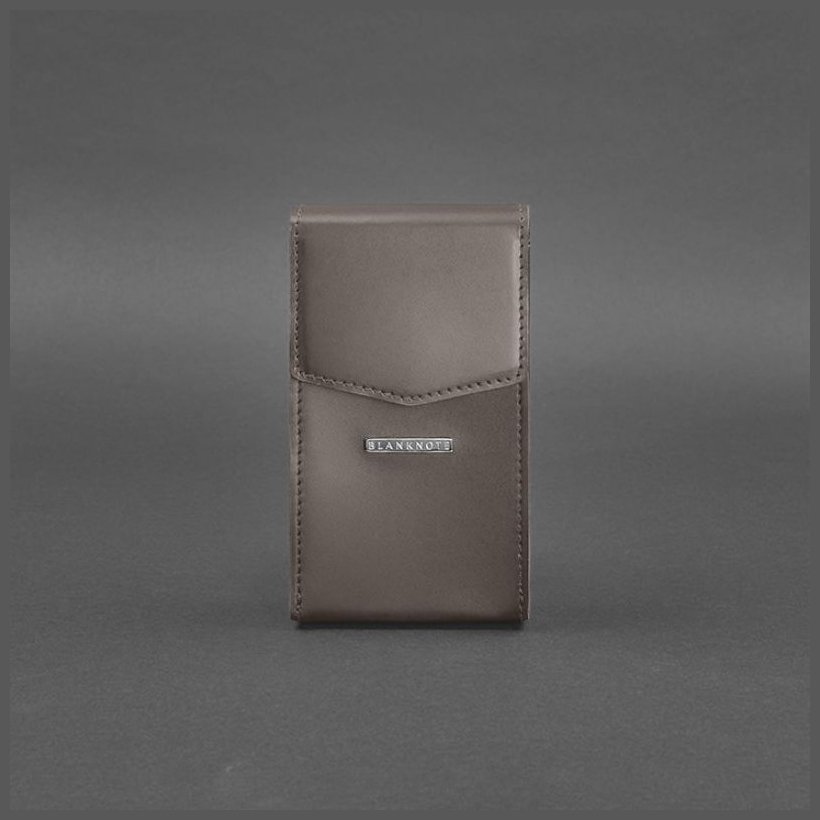 Невелика вертикальна сумка темно-бежевого кольору з натуральної шкіри BlankNote Mini (12809)
