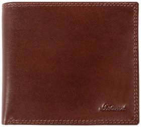 Мужской кошелек из гладкой кожи без застежки Ashwood VT 94044 коричневого цвета