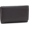 Невеликий жіночий гаманець чорного кольору на магнітній застібці - Marco Coverna (17560) - 1